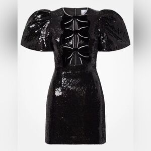 Rebecca Vallance X Nicky Hilton Lena Sequined Bow Minidress